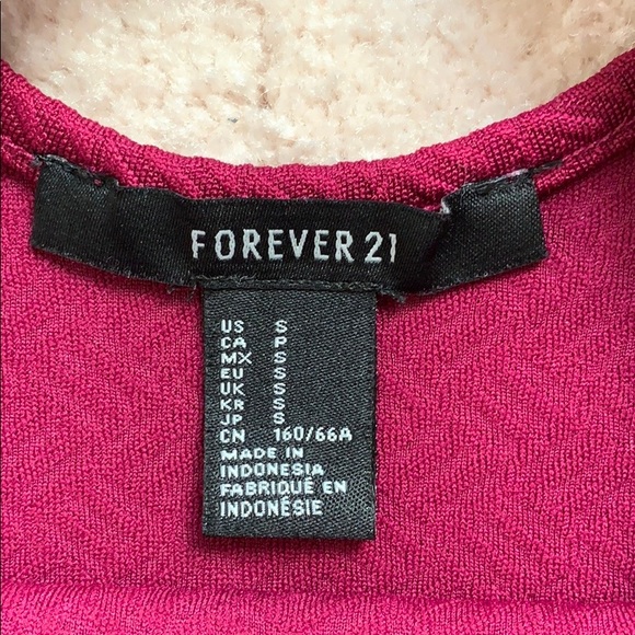 🌸2/$20🌸 Forever 21 Magenta Mini Dress - Picture 2 of 3